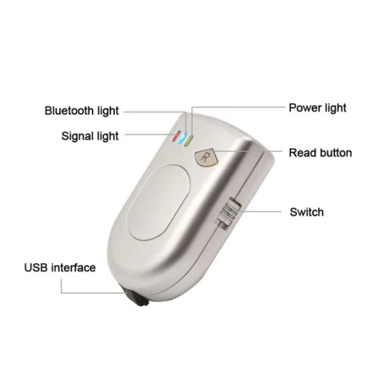 Lecteur Bluetooth d'étiquette de puce animale RFID ISO11784/11785 RFID 134.2kHz avec SDK